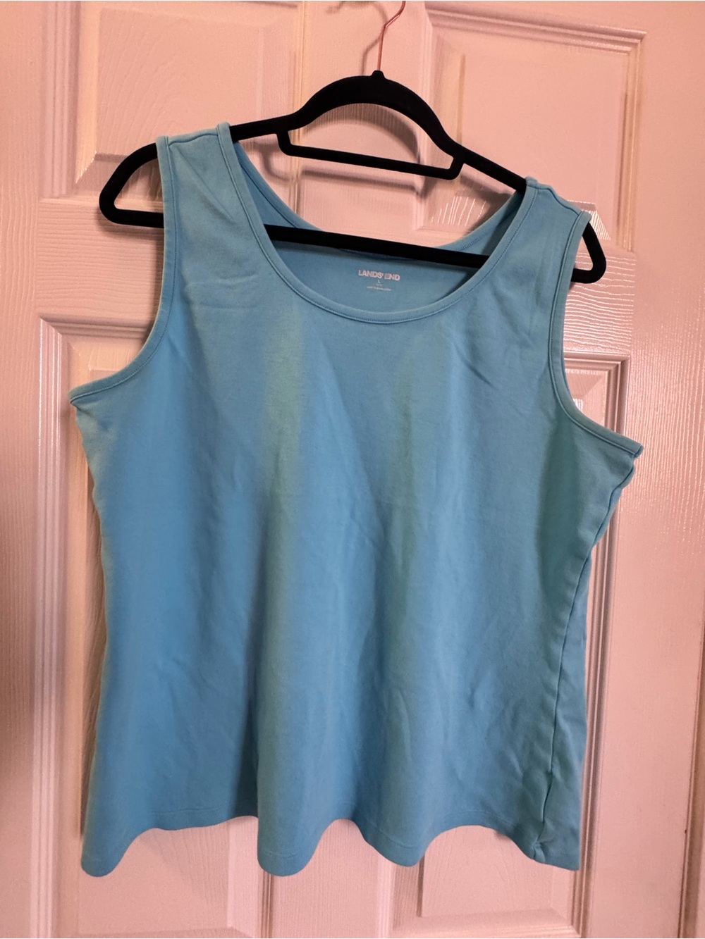 Lands' End Light Aqua Scoop Neck Tank